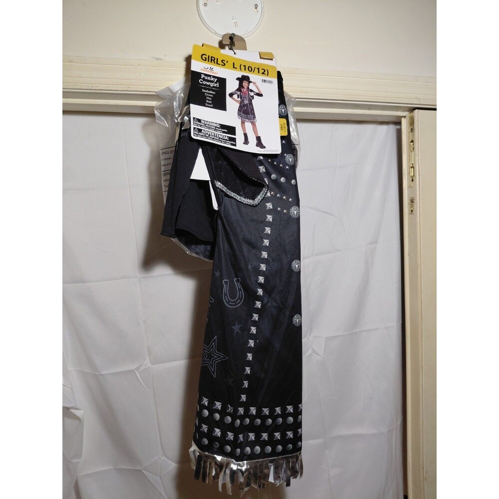 Girls Halloween Costume Punky Cowgirl Size L 10/12 NEW
